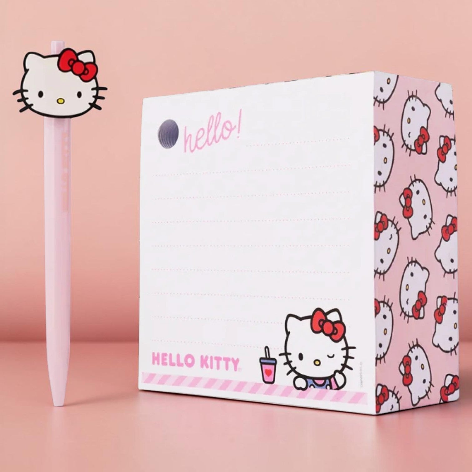 Block de Notas Mooving + Boligrafo Hello Kitty