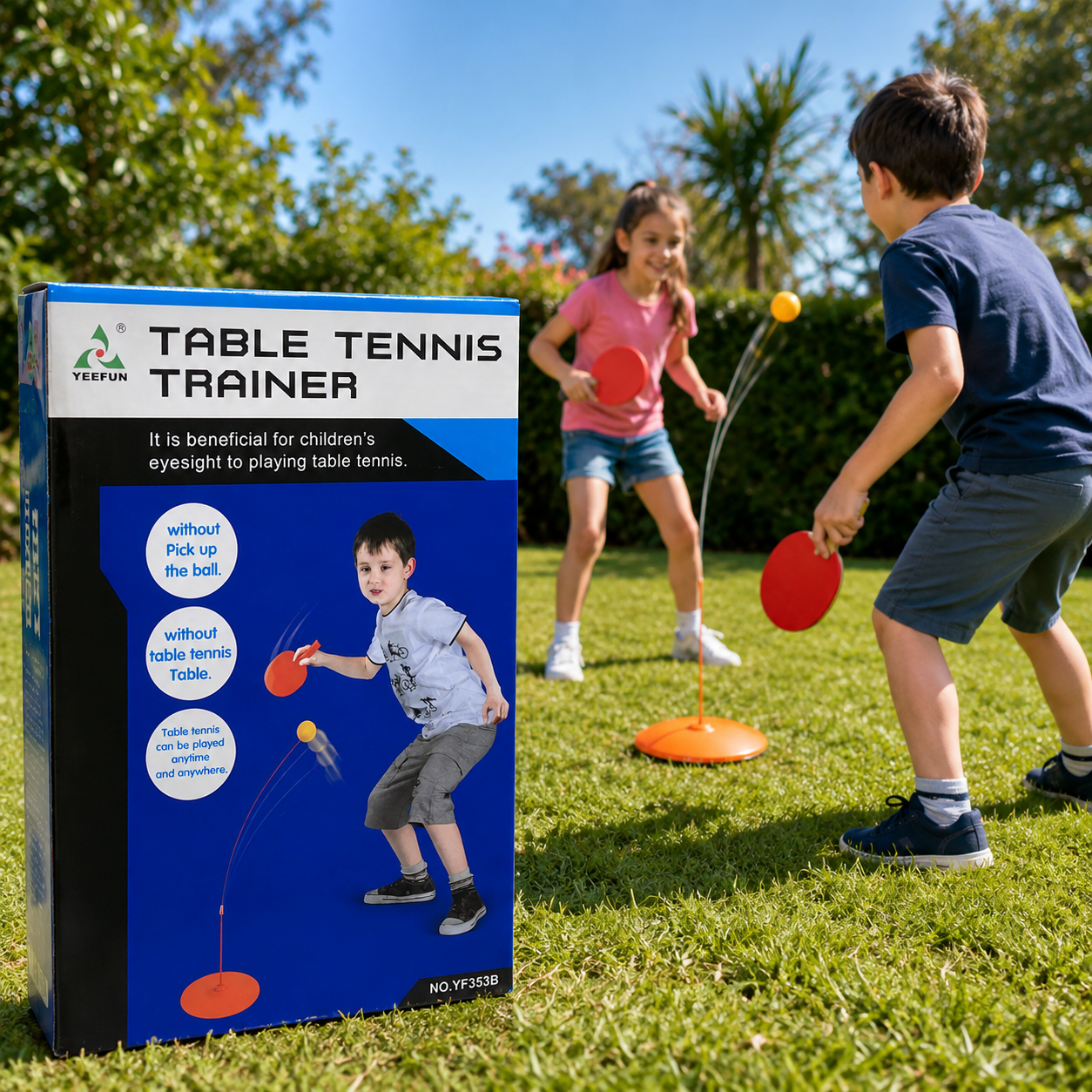 Entrenador de Ping Pong con Pelota Retráctil