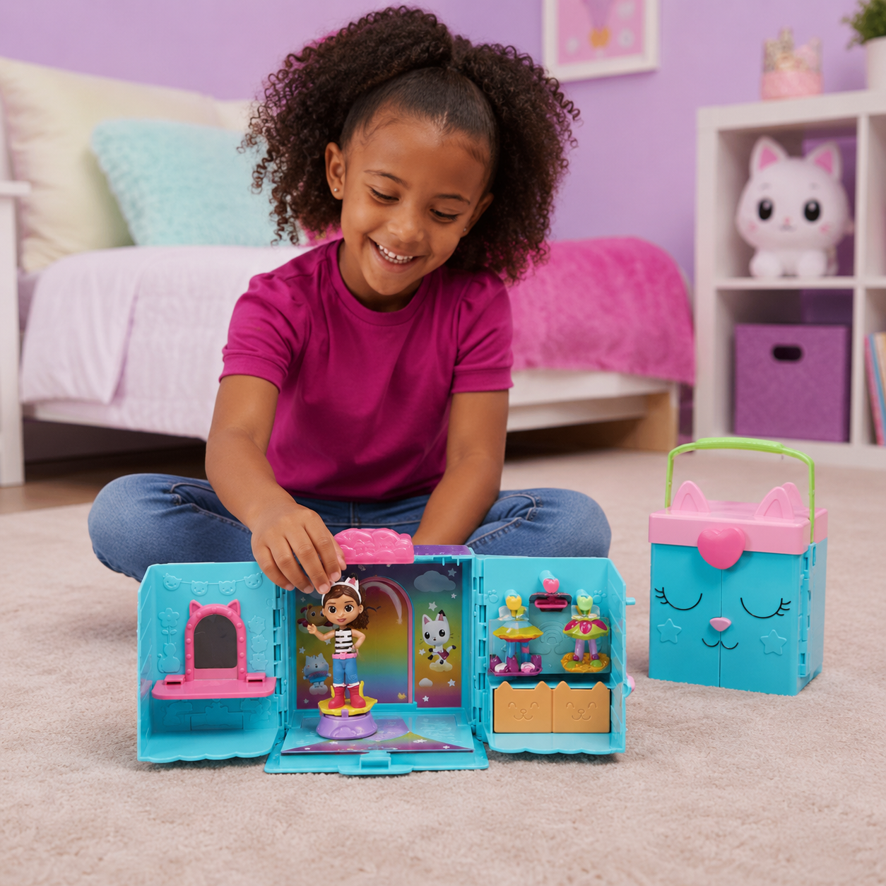 Set De Juego Gabby's Dollhouse Closet, Figura Y Accesorios