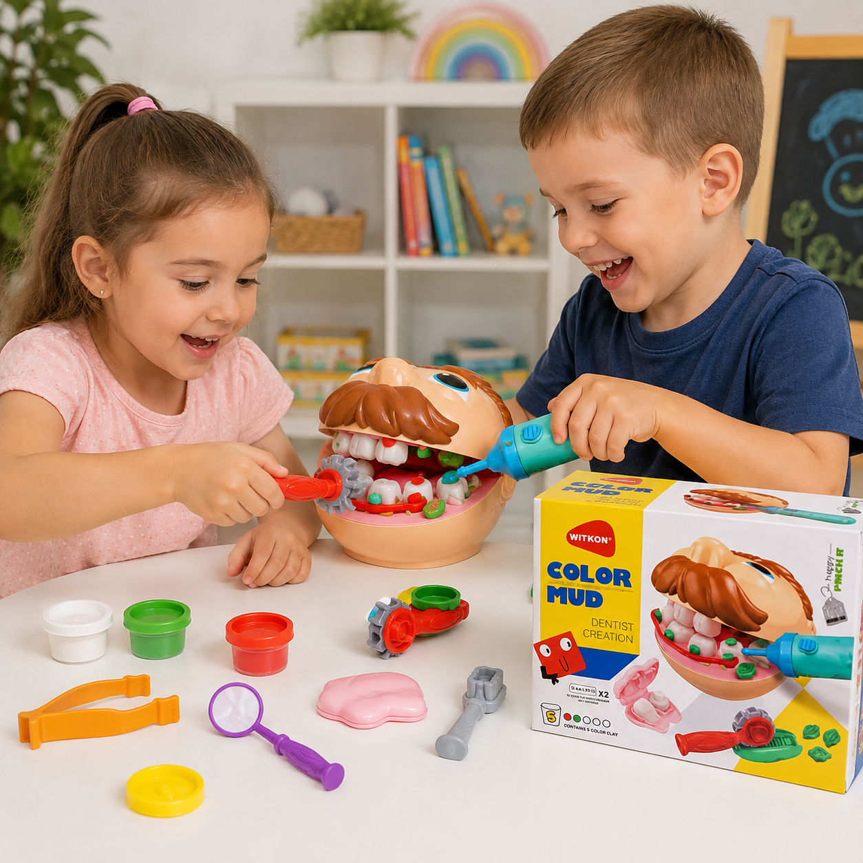 Juego de Dentista con Masa para Moldear – Color Mud Dentist Creation