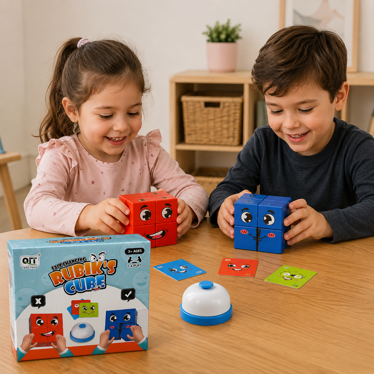 Juego Face Changing Rubik's Cube – Desafío de Caritas con Timbre