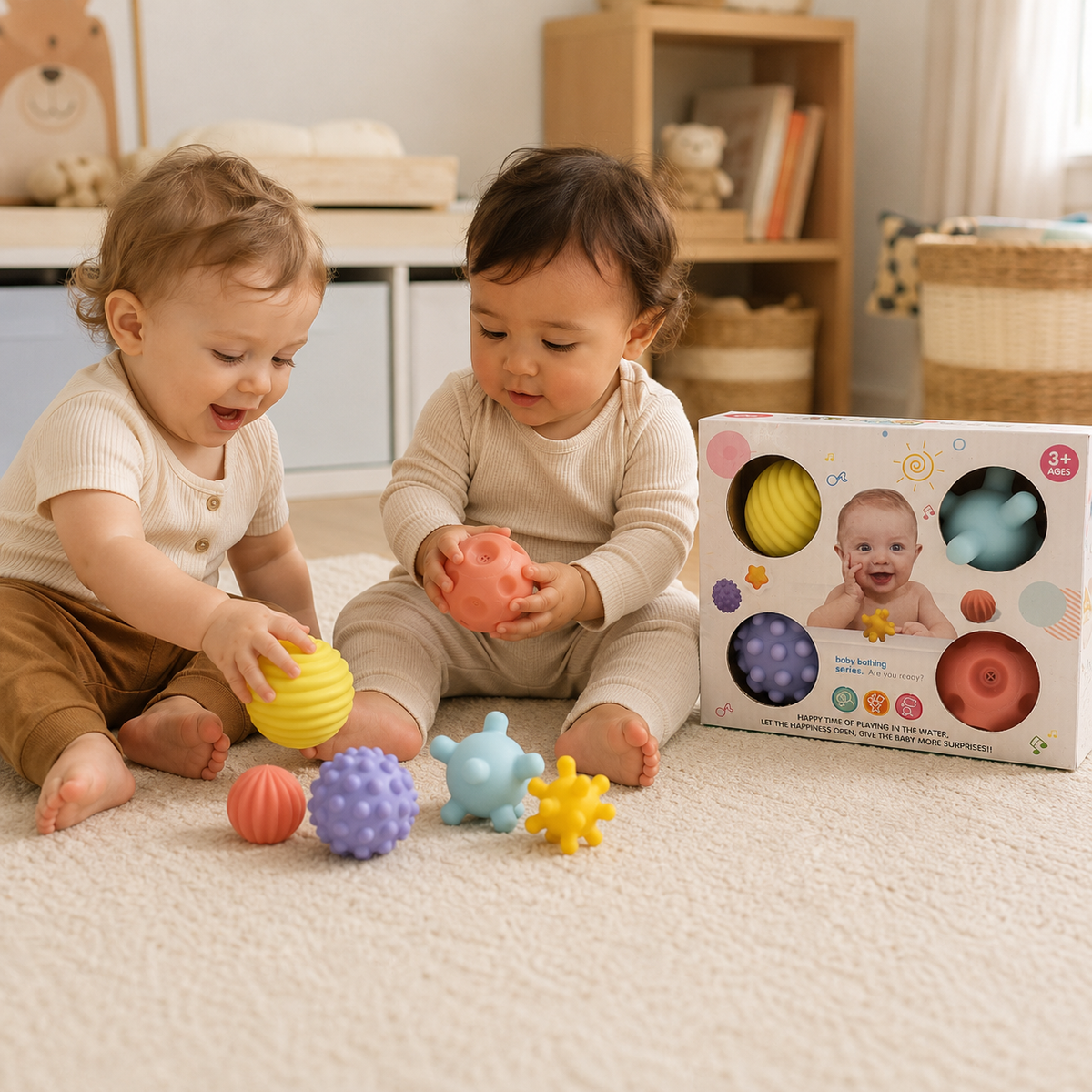 Set de Pelotas Sensoriales con Texturas