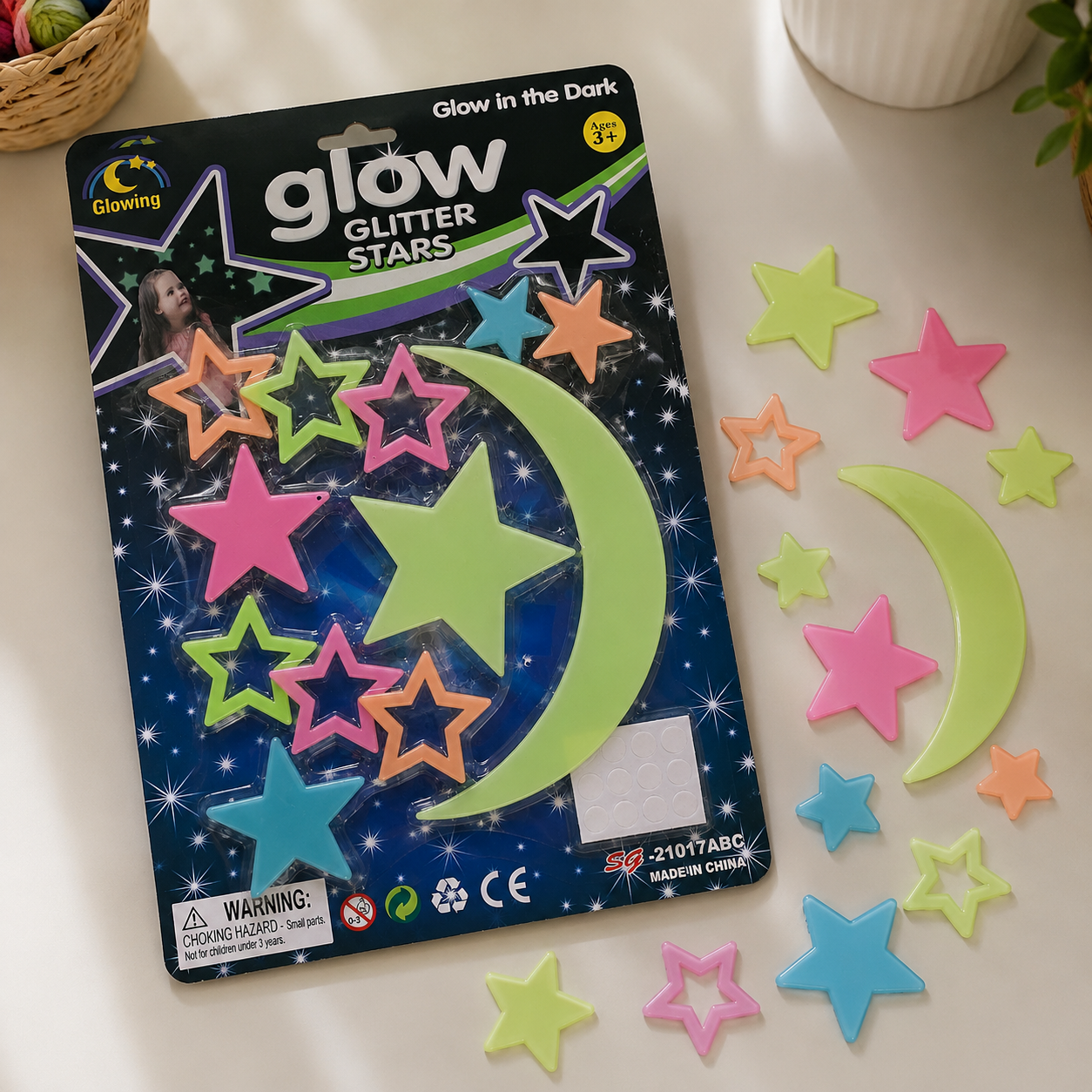 Set de estrellas luminiscentes
