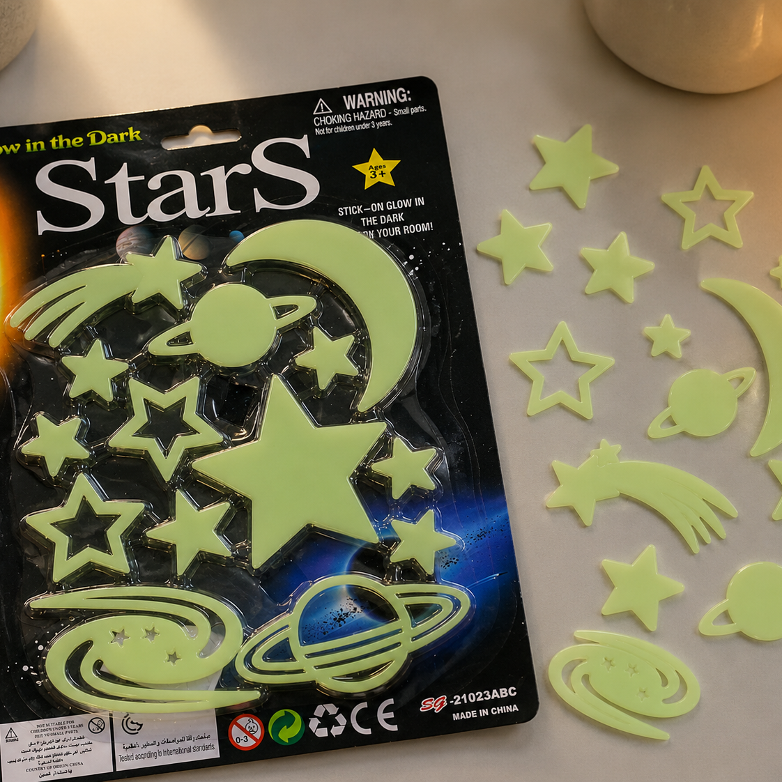 Set de estrellas luminiscentes