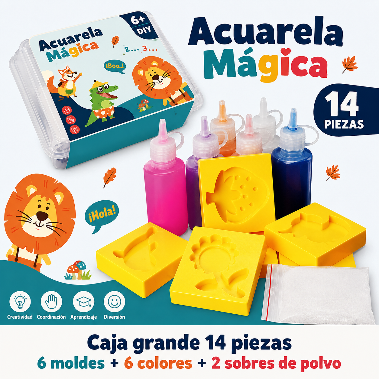 Kit Acuarela Mágica – Crea Figuras 3D