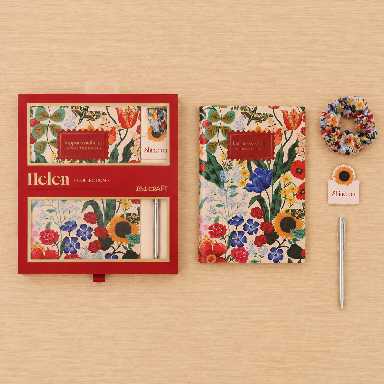 Colección Helen Ibicraft: Set Cuaderno + Boligrafo
