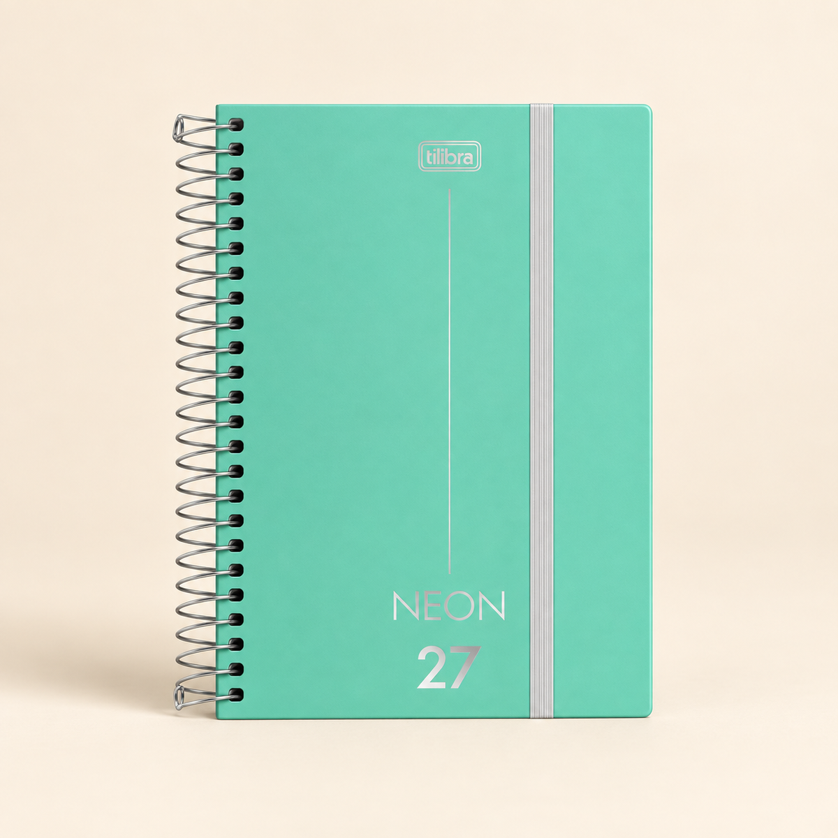 Agenda Tilibra Neón 2027 diaria con espiral