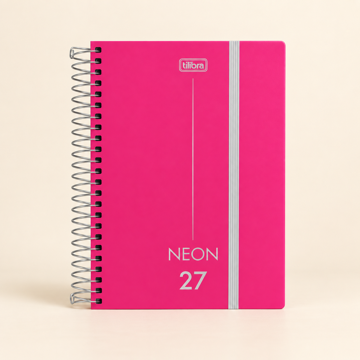 Agenda Tilibra Neón 2027 diaria con espiral