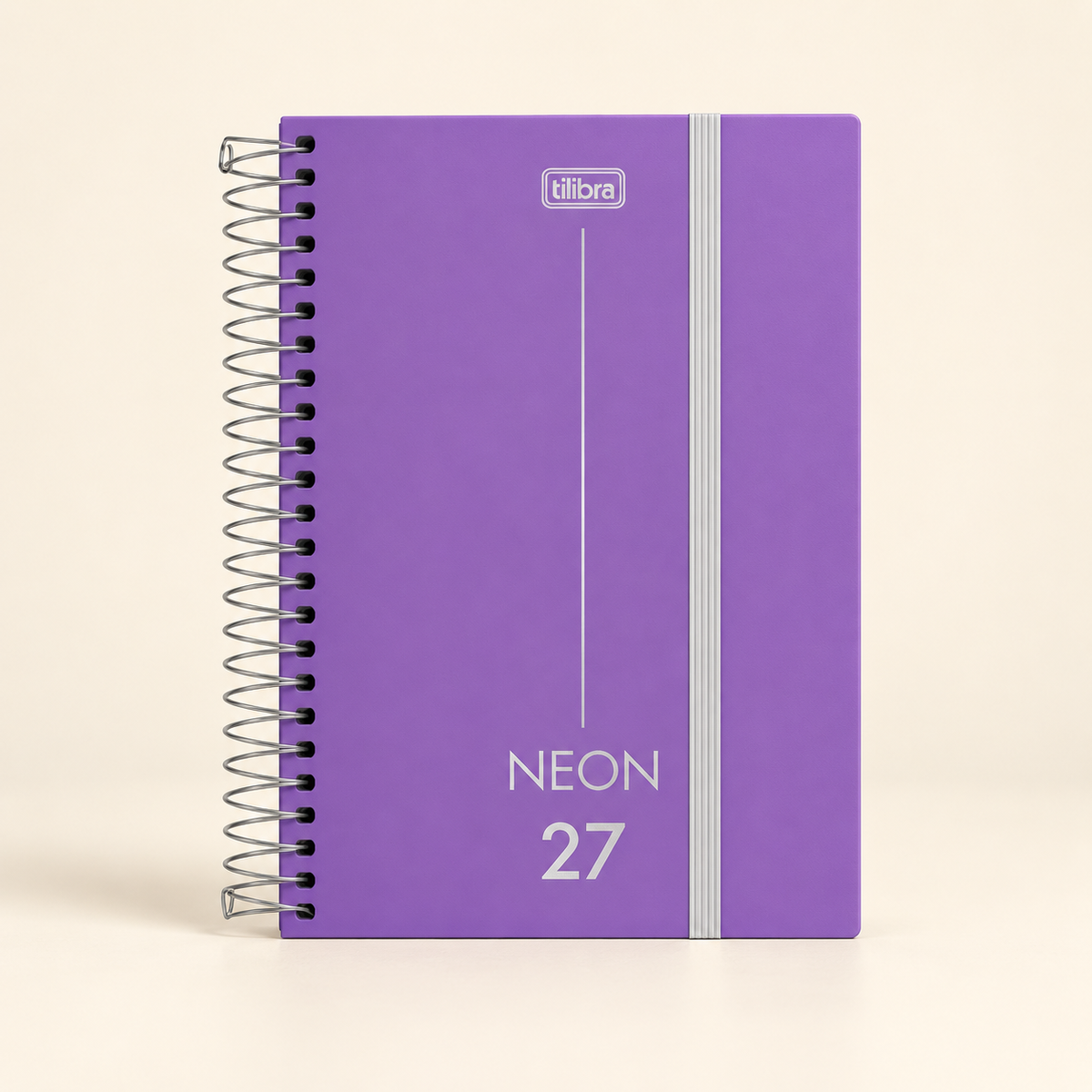 Agenda Tilibra Neón 2027 diaria con espiral