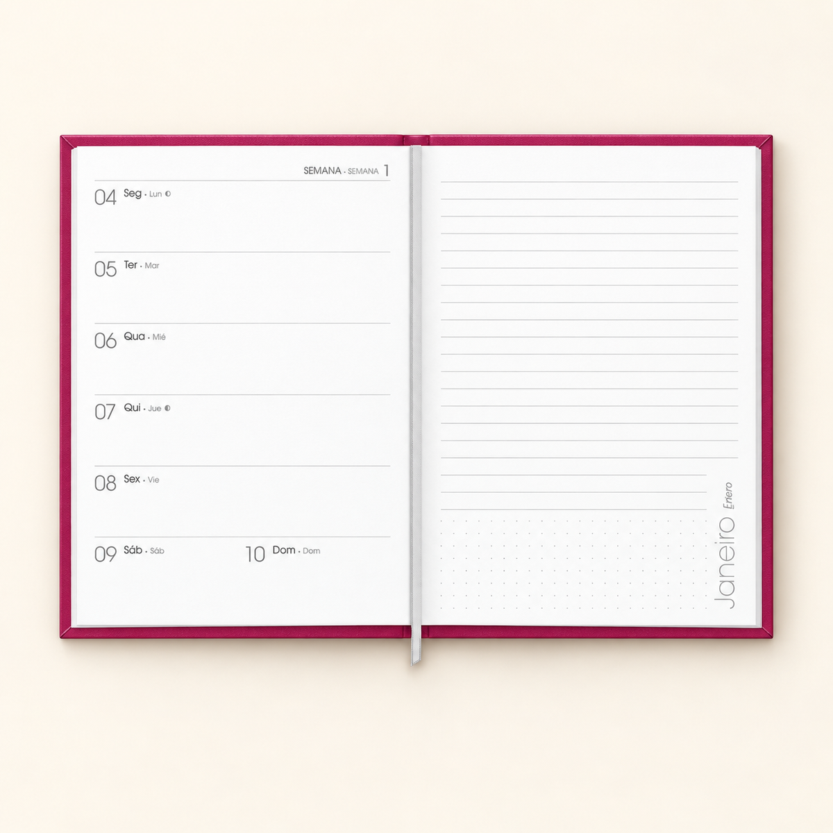 Planner Tilibra Lume 2027 cosido
