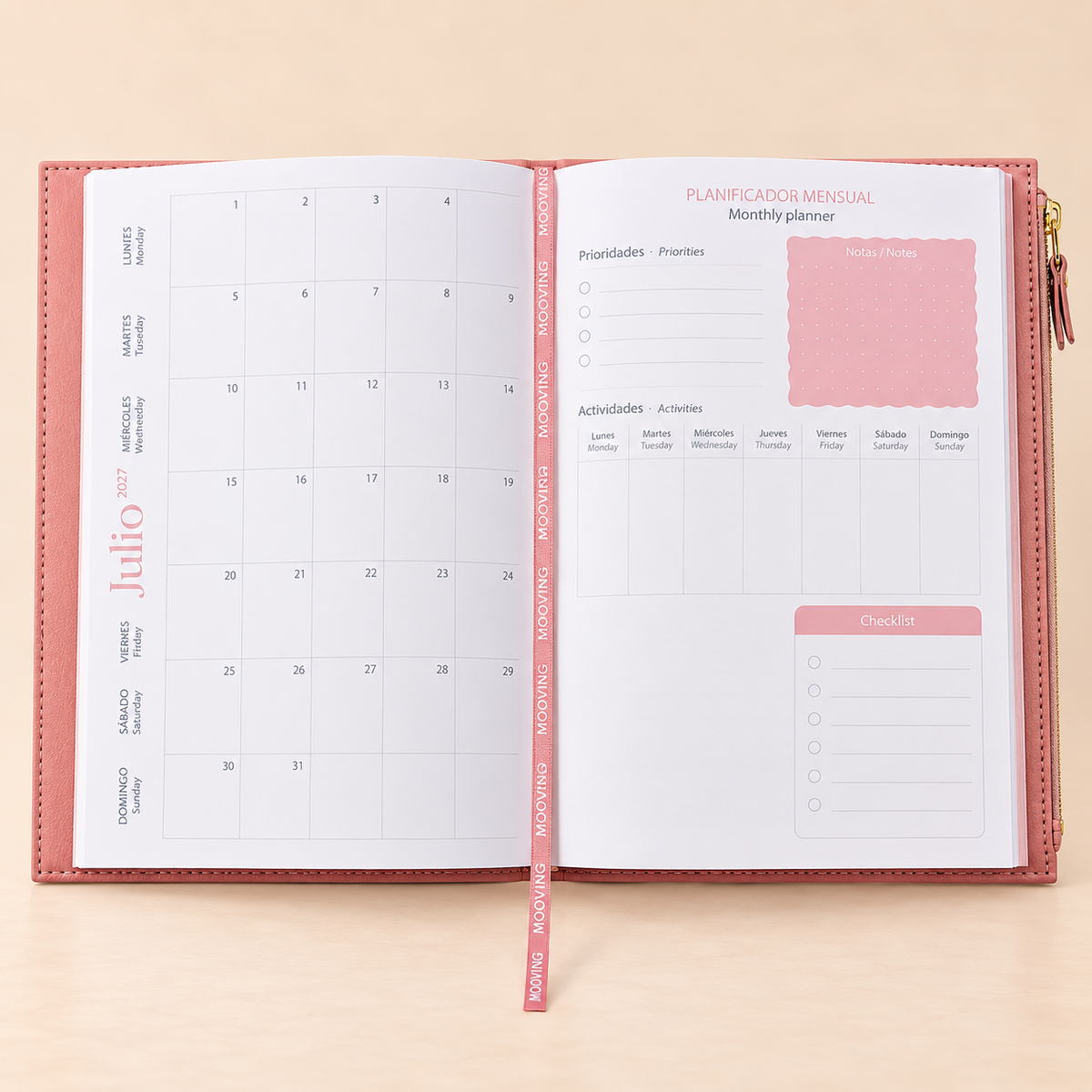 Agenda Mooving Boheme 2027 semanal