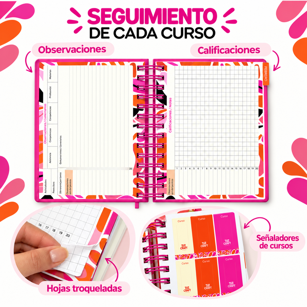 Agenda DOCENTE 2027 - DIA x HOJA- 17 x 21