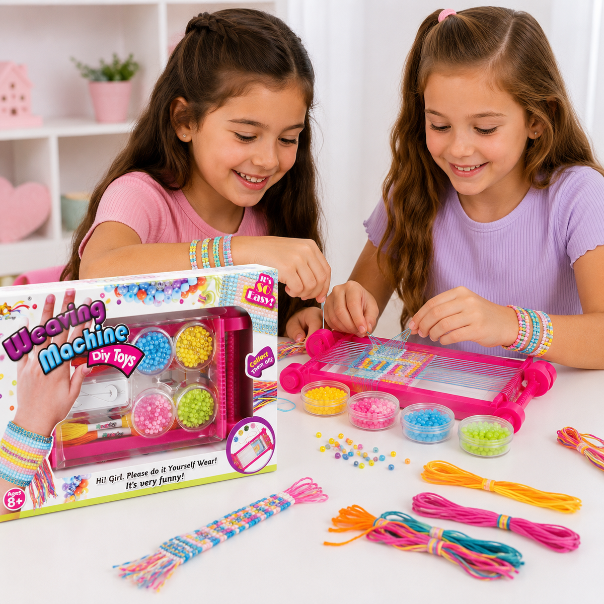 Set Telar Infantil Weaving Machine – Crea tus Propias Pulseras