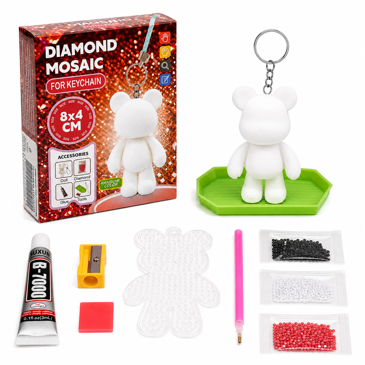 Kit Creativo Diamond Mosaic – Llavero con Diamantes