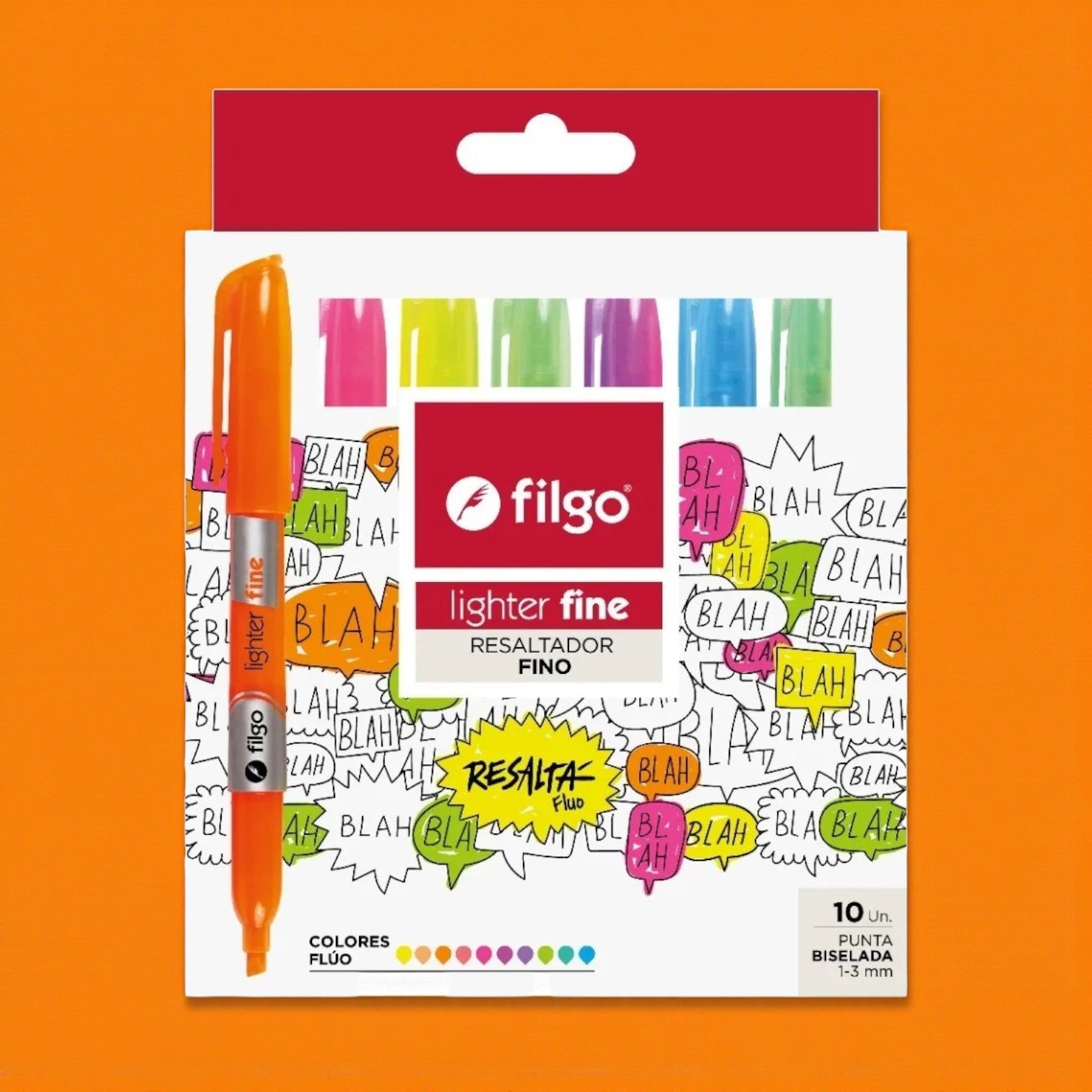 Resaltadores Filgo Lighter Fine Fluo x10