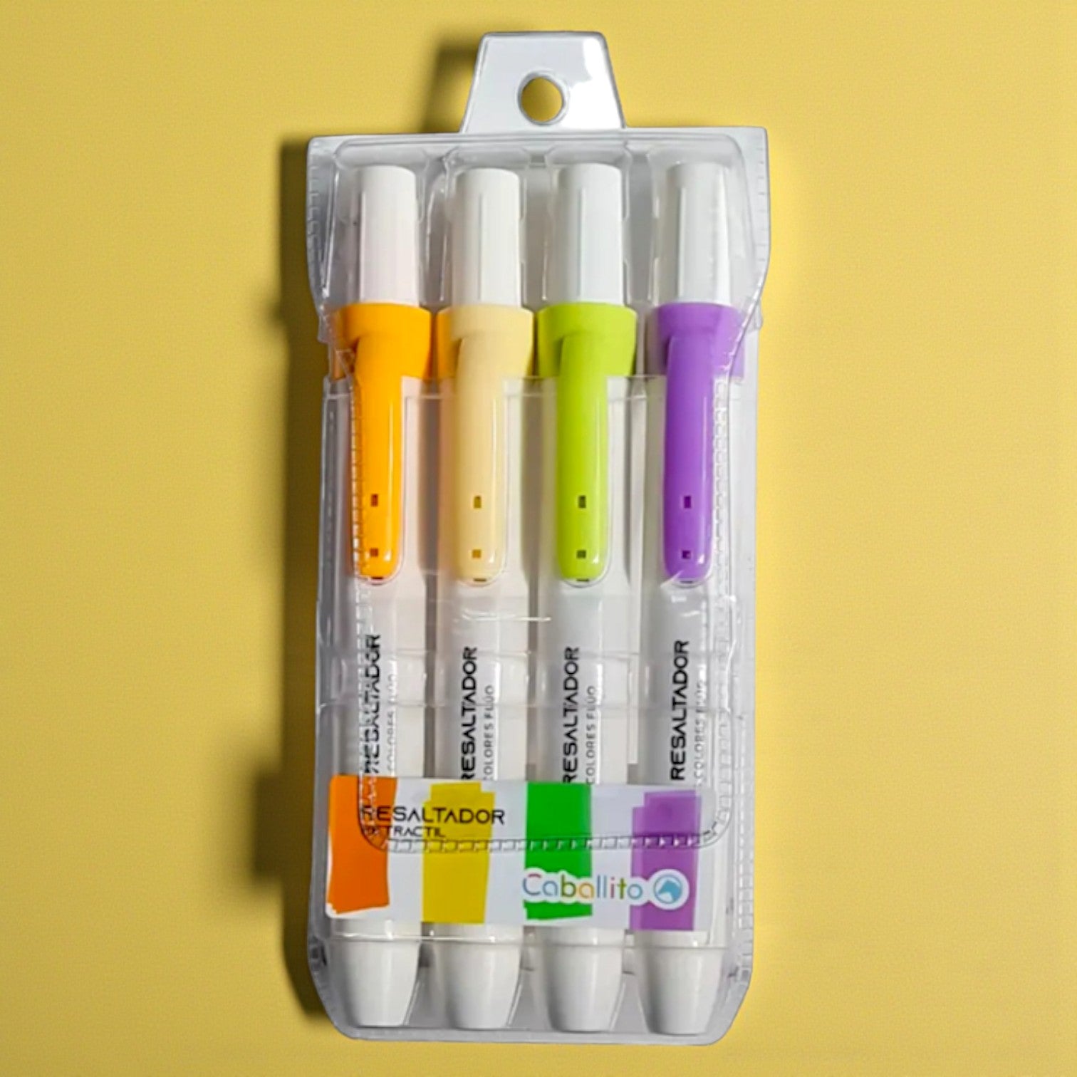 Resaltadores Caballito Pastel x4