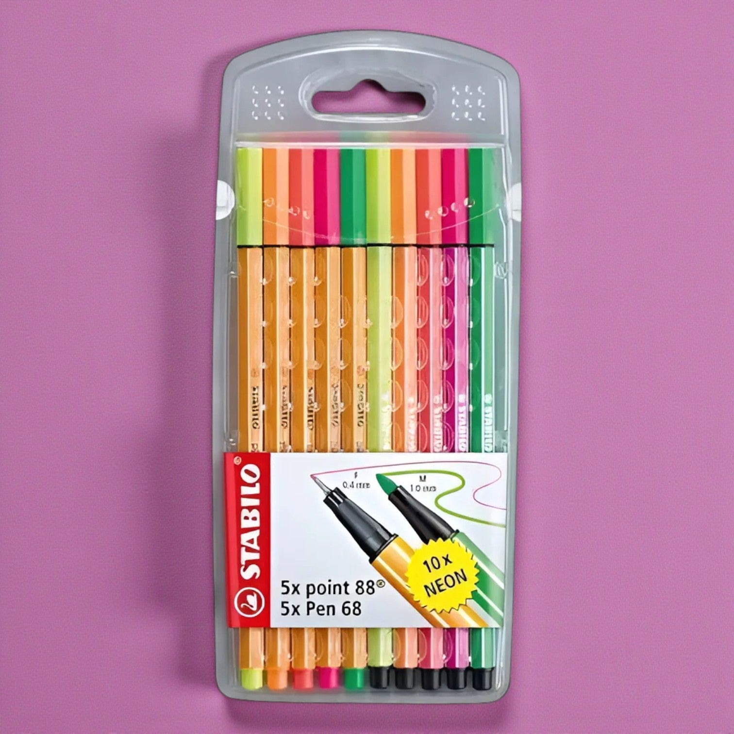 Set Stabilo Neon Point 88 + Point 68