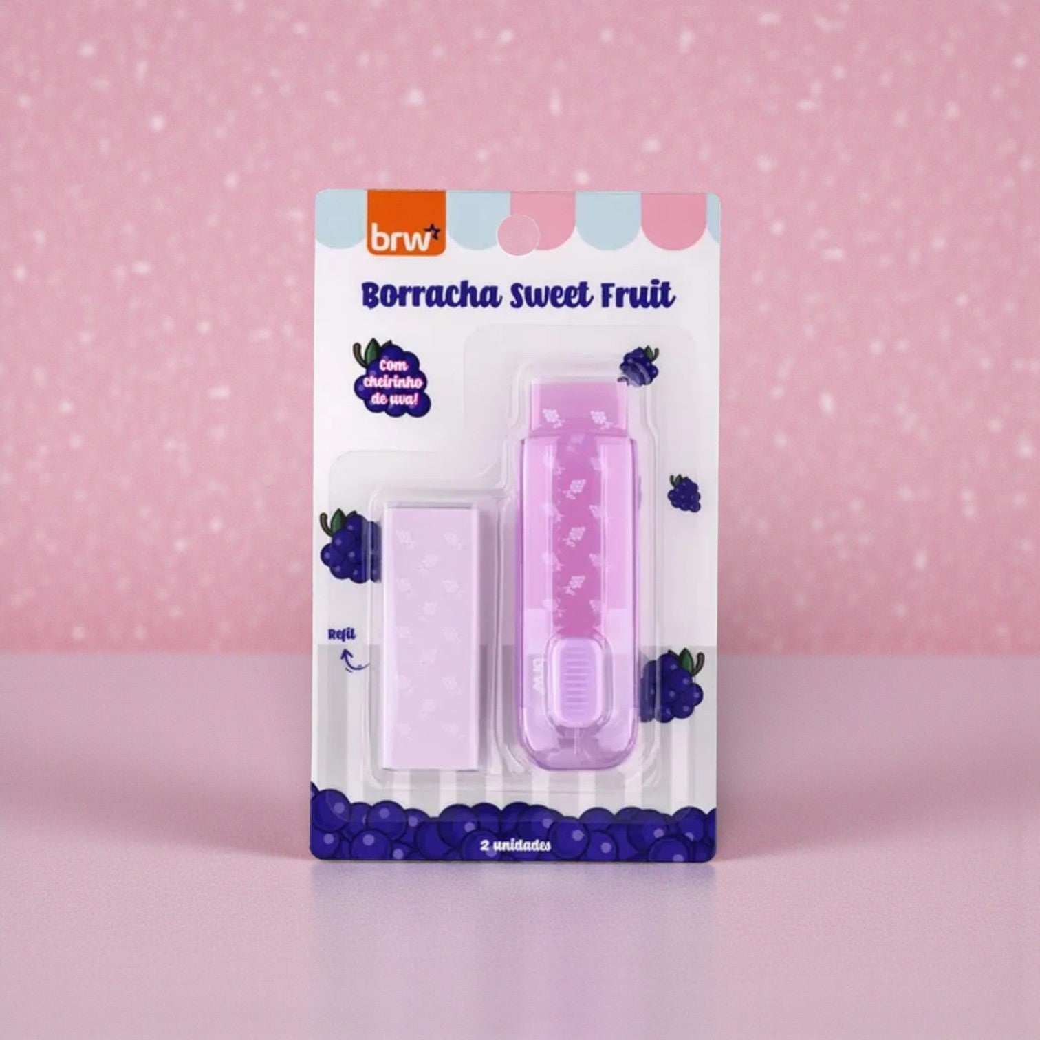 Goma retractil + repuesto - Aroma frutal - BRW