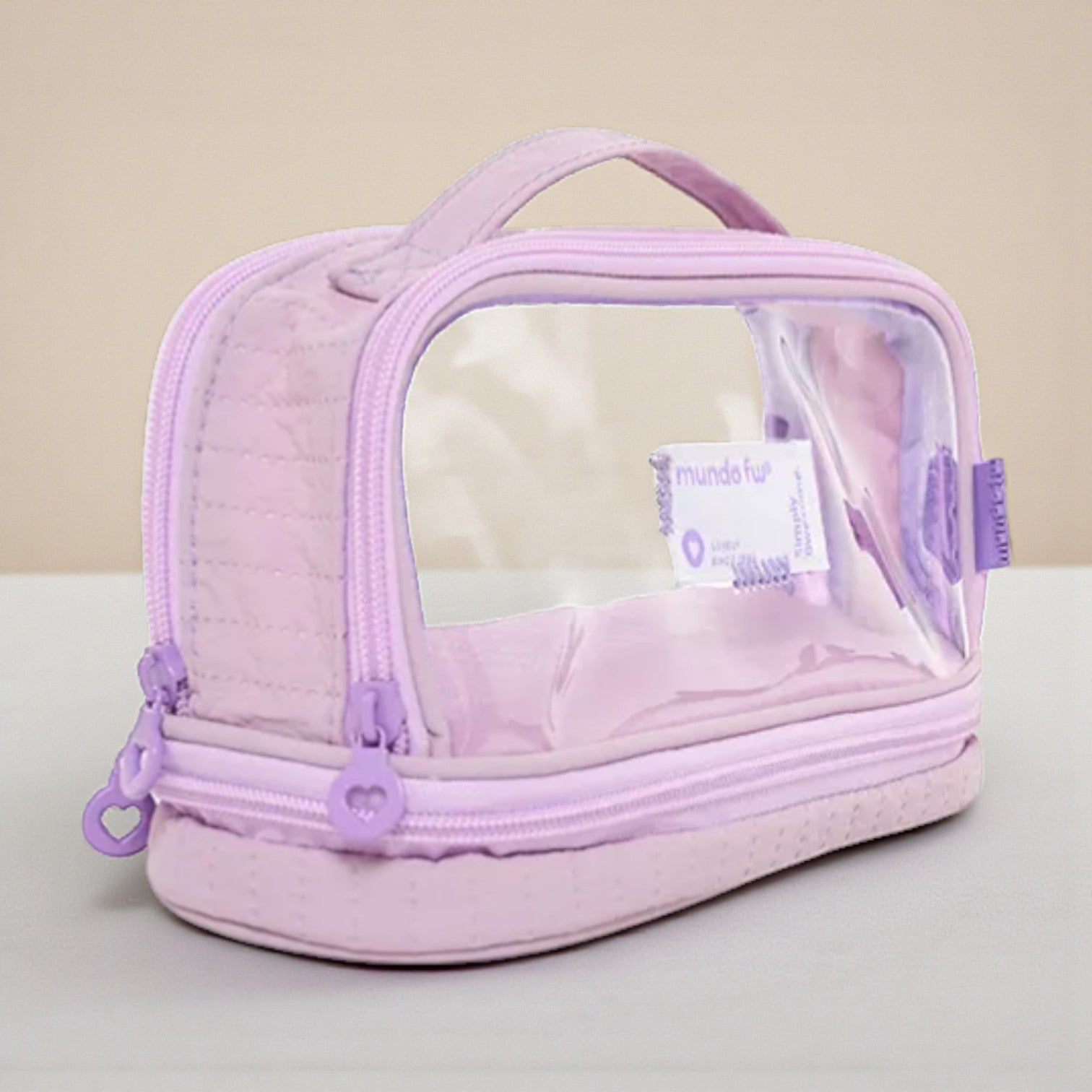 Cartuchera Organizadora FW Magic 2 Compartimentos Translucente
