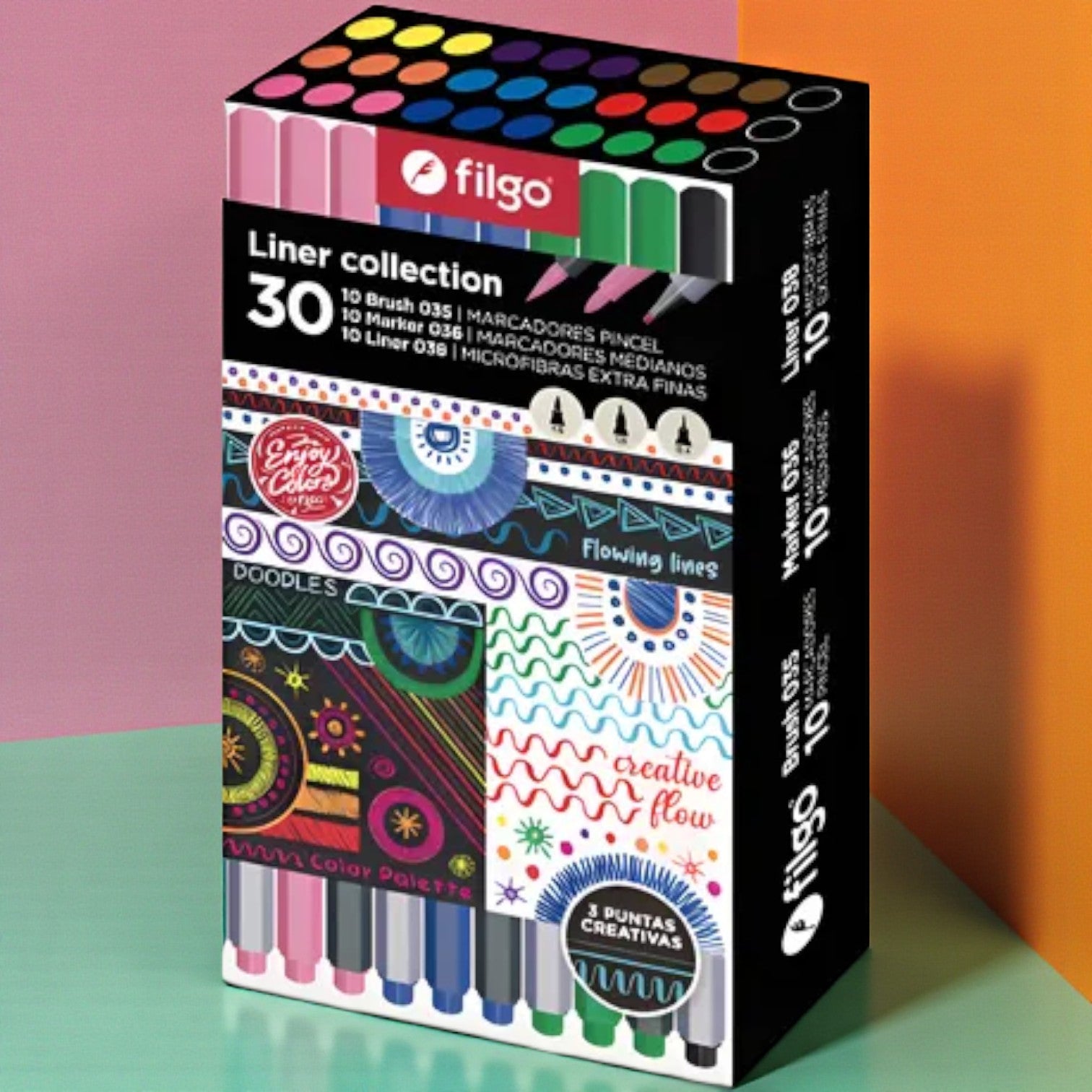 Marcadores y lapiceras Filgo enjoy set liner