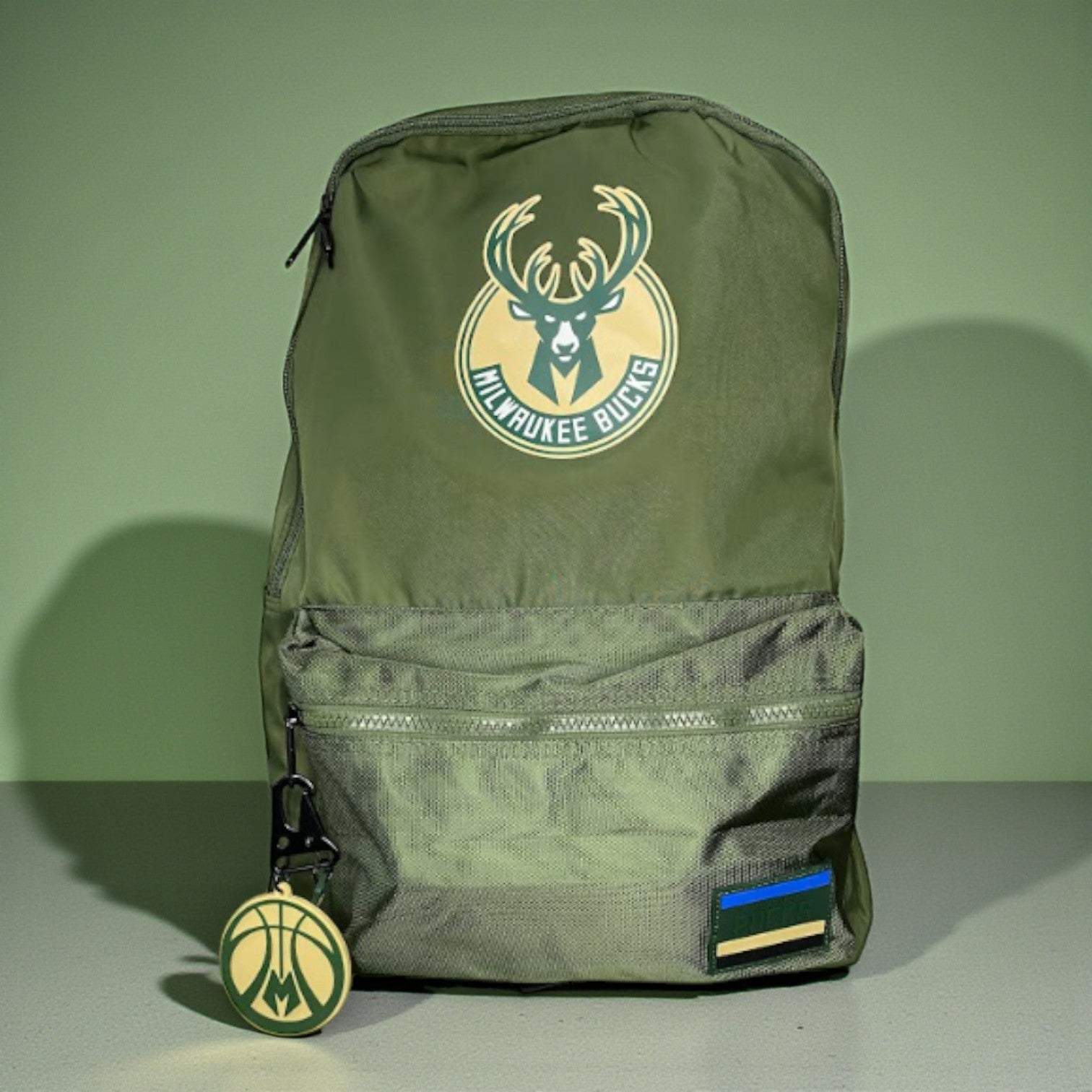 Mochila Nba Equipos Basketball 17'' verde militar