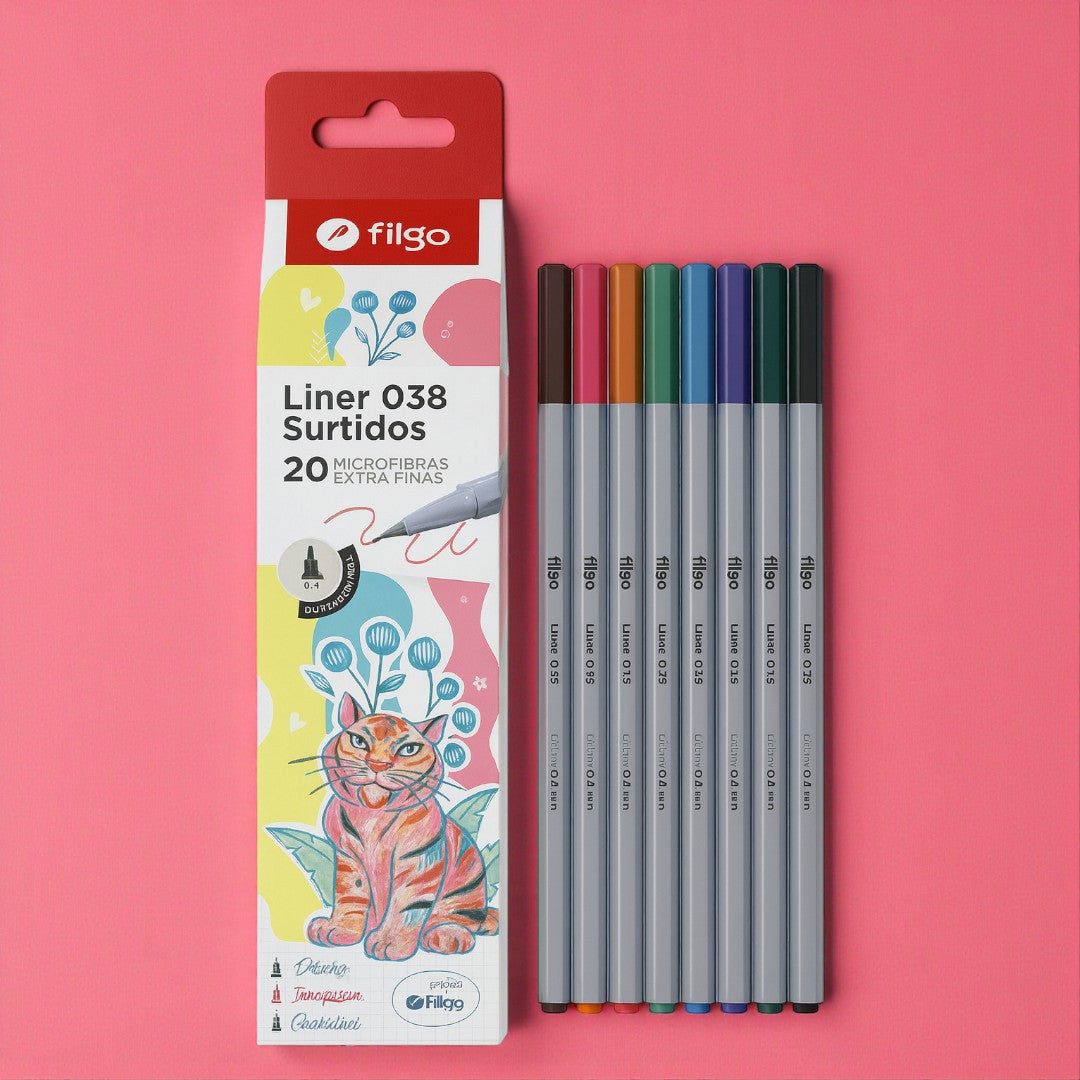 Filgo Liner 038 Surtidos x20 – Microfibras Extra Finas