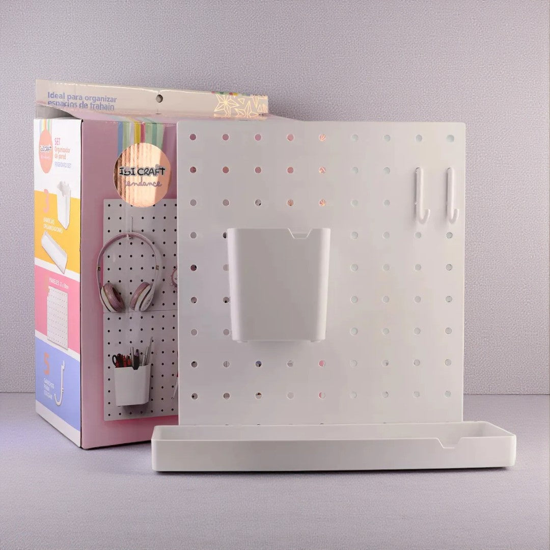 Set Organizador De Pared Ibi Craft 60x54cm Con Accesorios