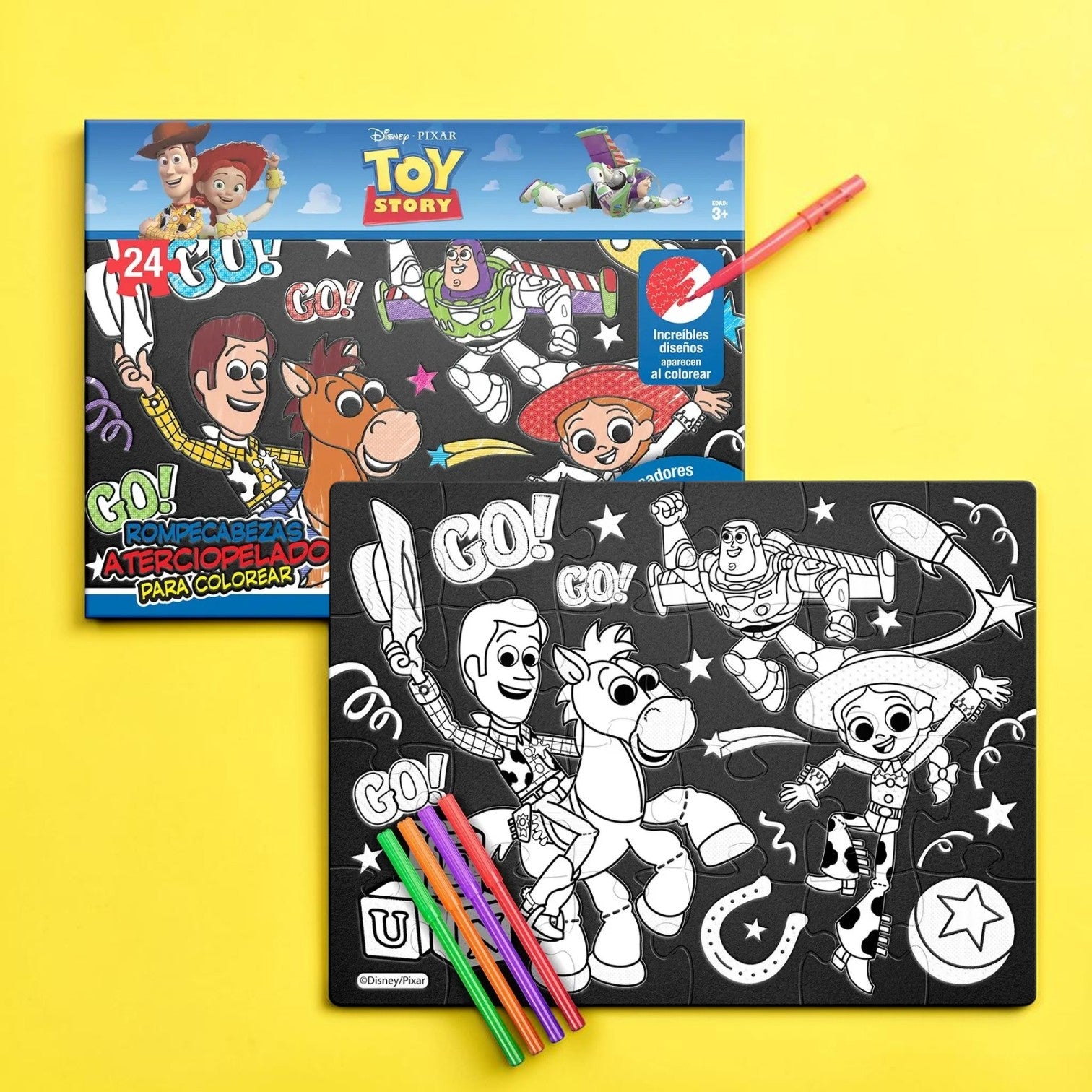 Rompecabezas Novelty Toy Story 24 Piezas Aterciopelado