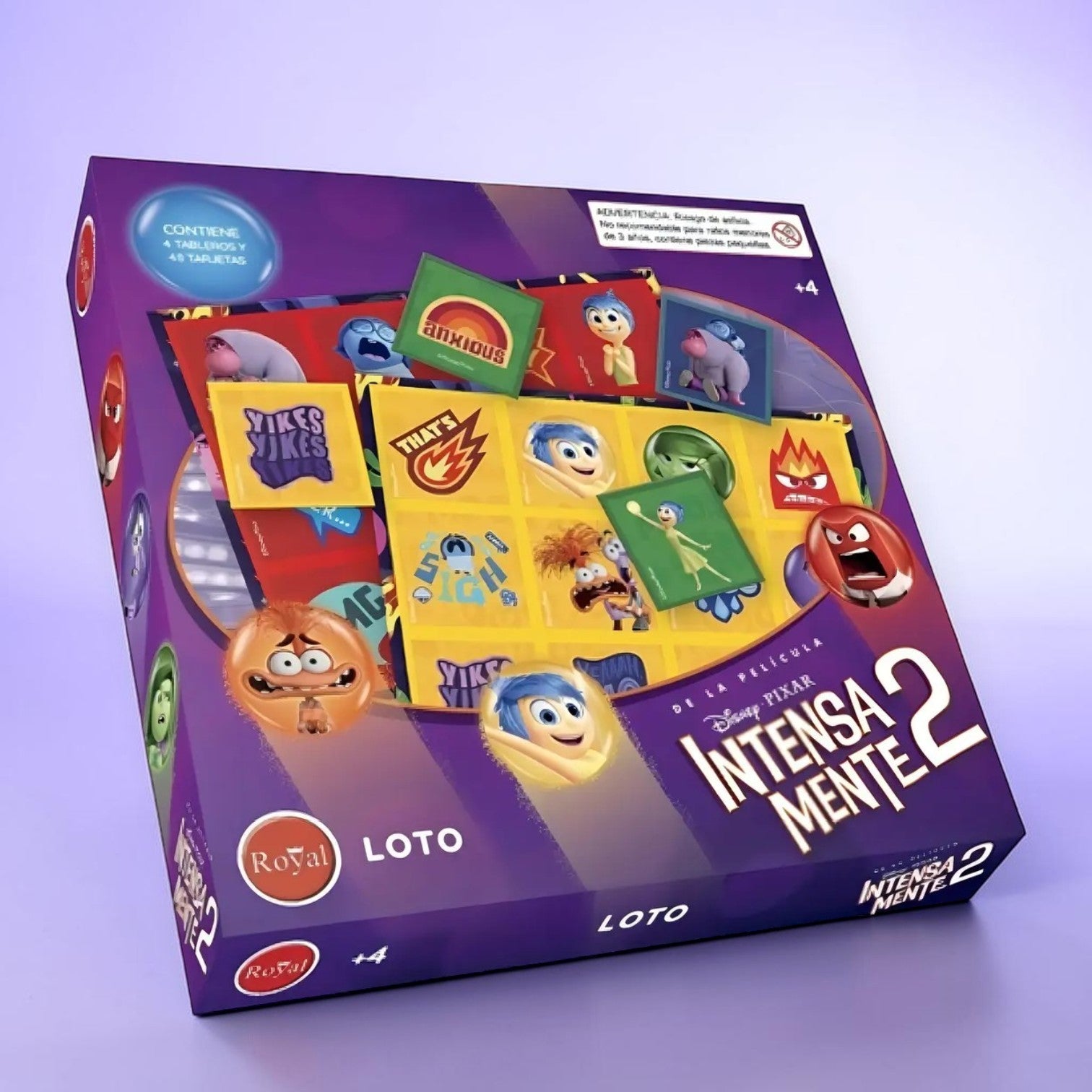 Juego De Mesa Infantil Loto Intensamente 2 Royal Loteria