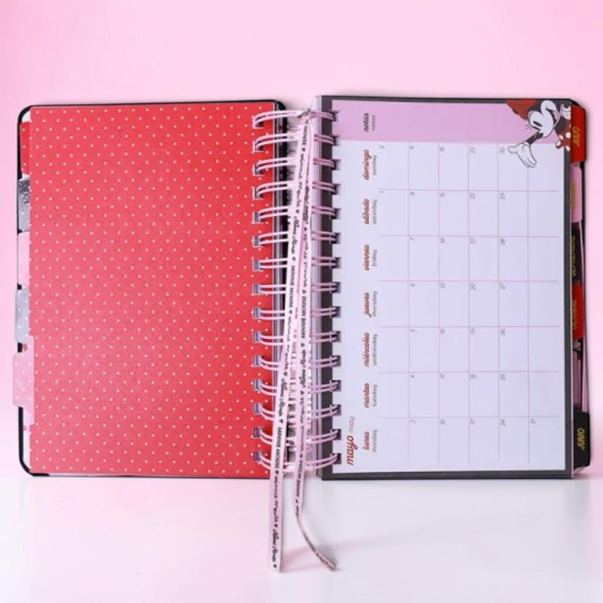 Agenda Mooving Minnie Mouse 2027 diaria con espiral