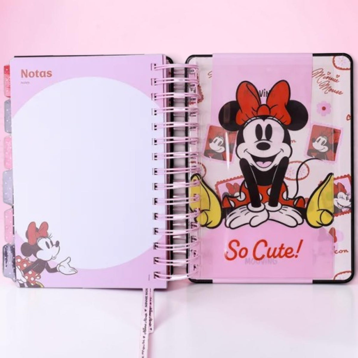 Agenda Mooving Minnie Mouse 2027 diaria con espiral
