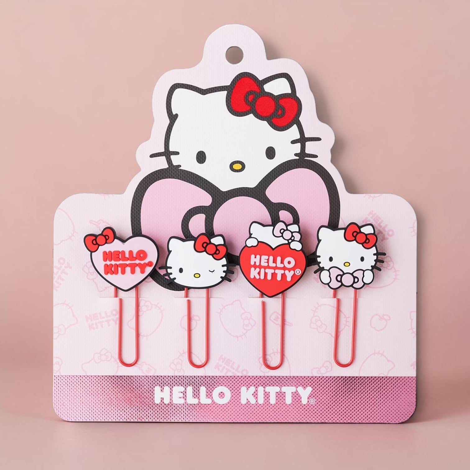 Fun paper clips x 4 HELLO KITTY Mooving