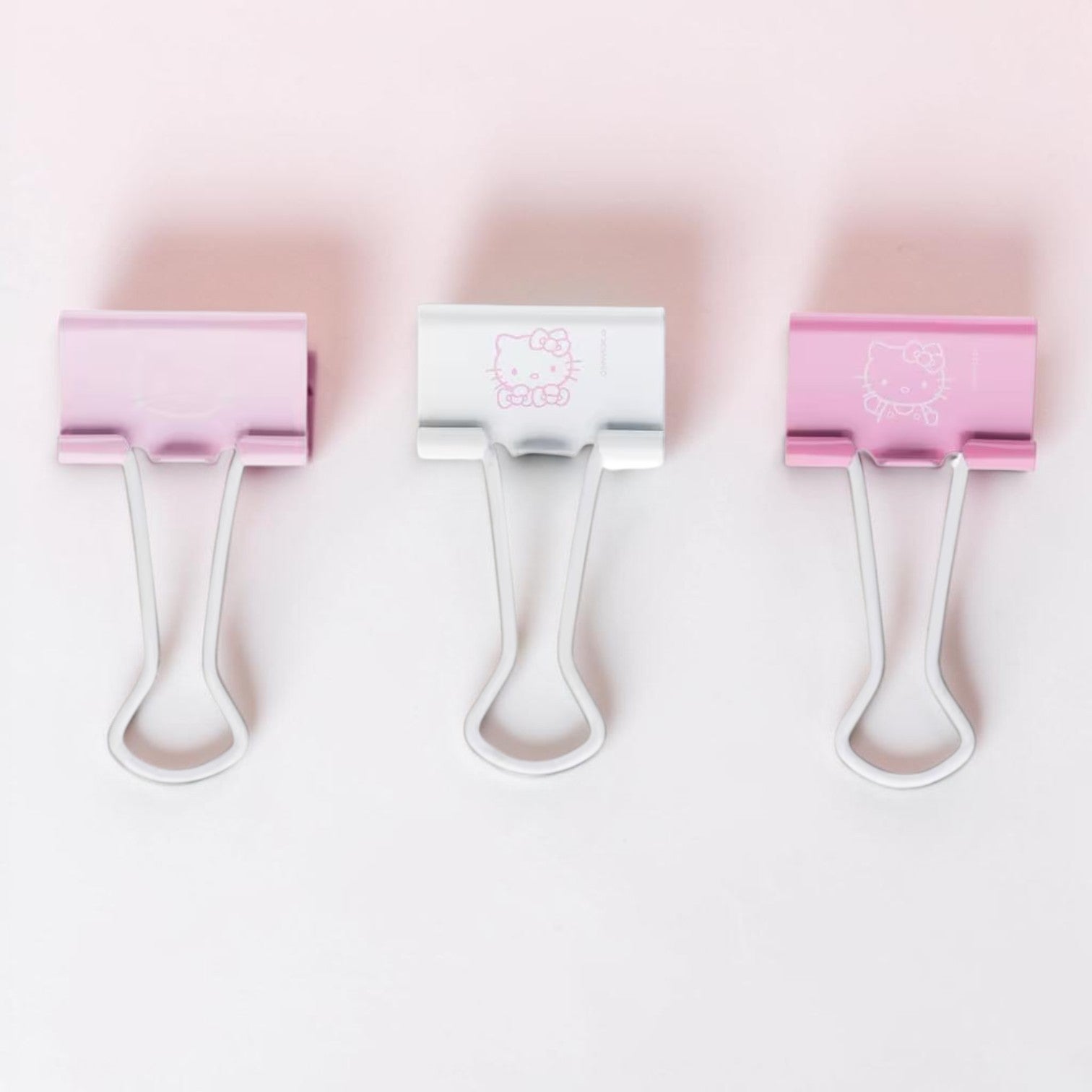 Binder clips de 25 mm x 6 HELLO KITTY Mooving Paper