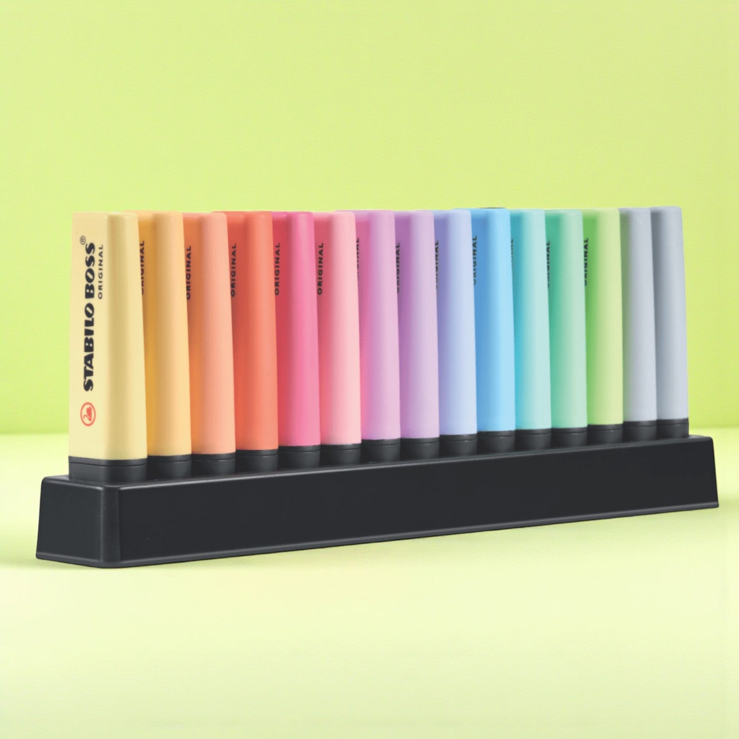 Set de Resaltadores STABILO BOSS Original Pastel – 15 Colores