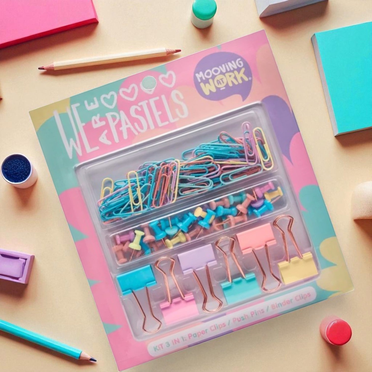 MOOVING SET DE ESCRITORIO PASTEL
