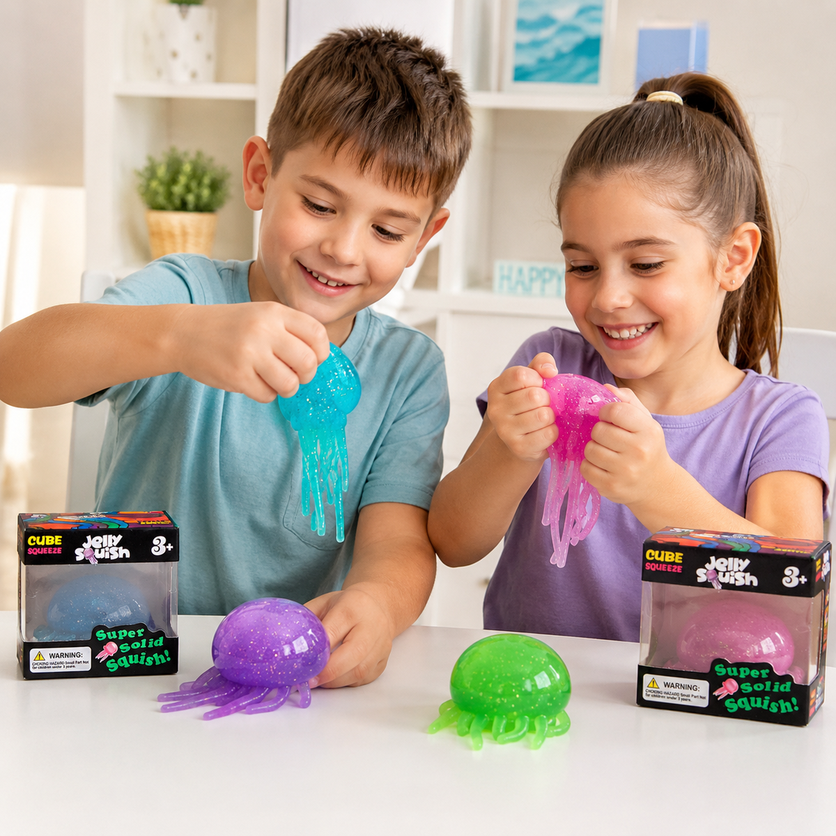 Medusa Squishy Jelly – Suave, Elástica y Sensorial