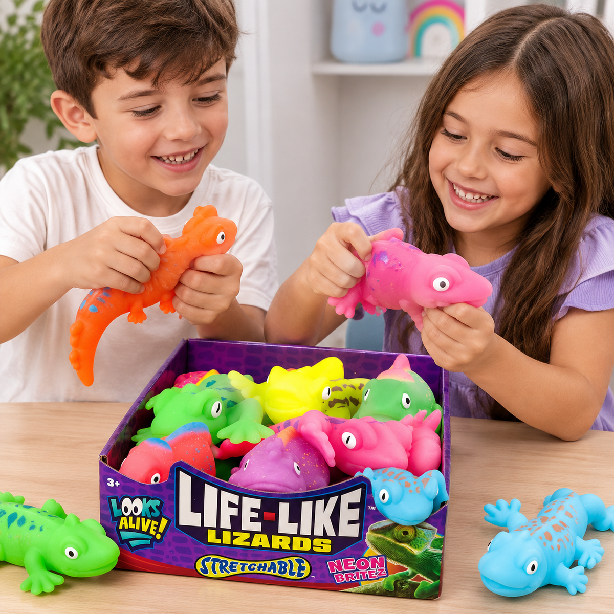 Lagartijas Squishy Life-Like – Elásticas y Súper Divertidas