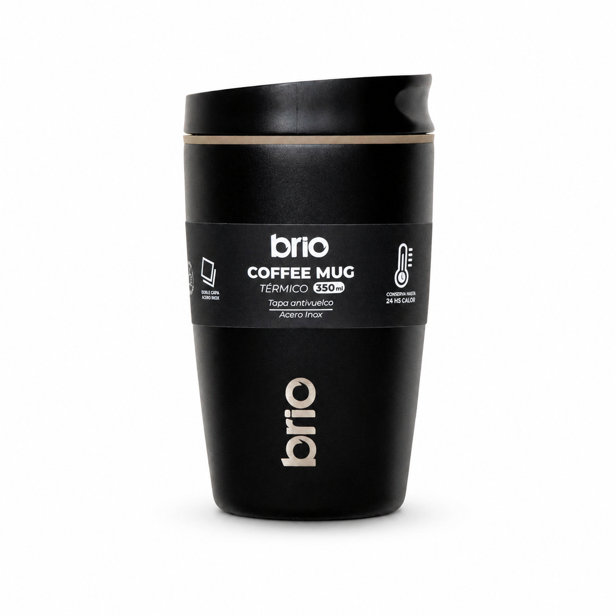 Vaso Termico brio Cafe Jarra Mug 350ml Acero Inoxidable