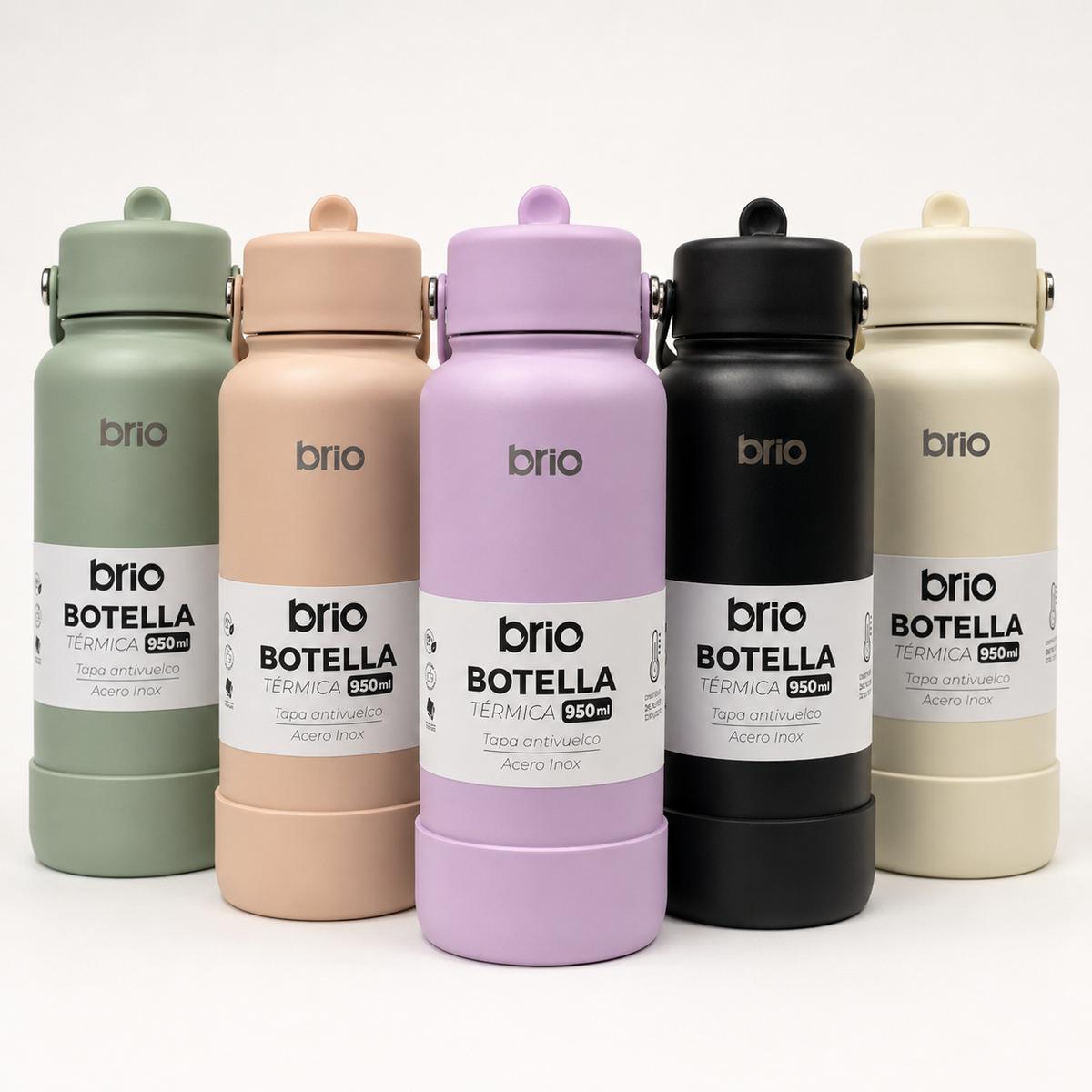 Botella Térmica brio 950ml Acero Inox