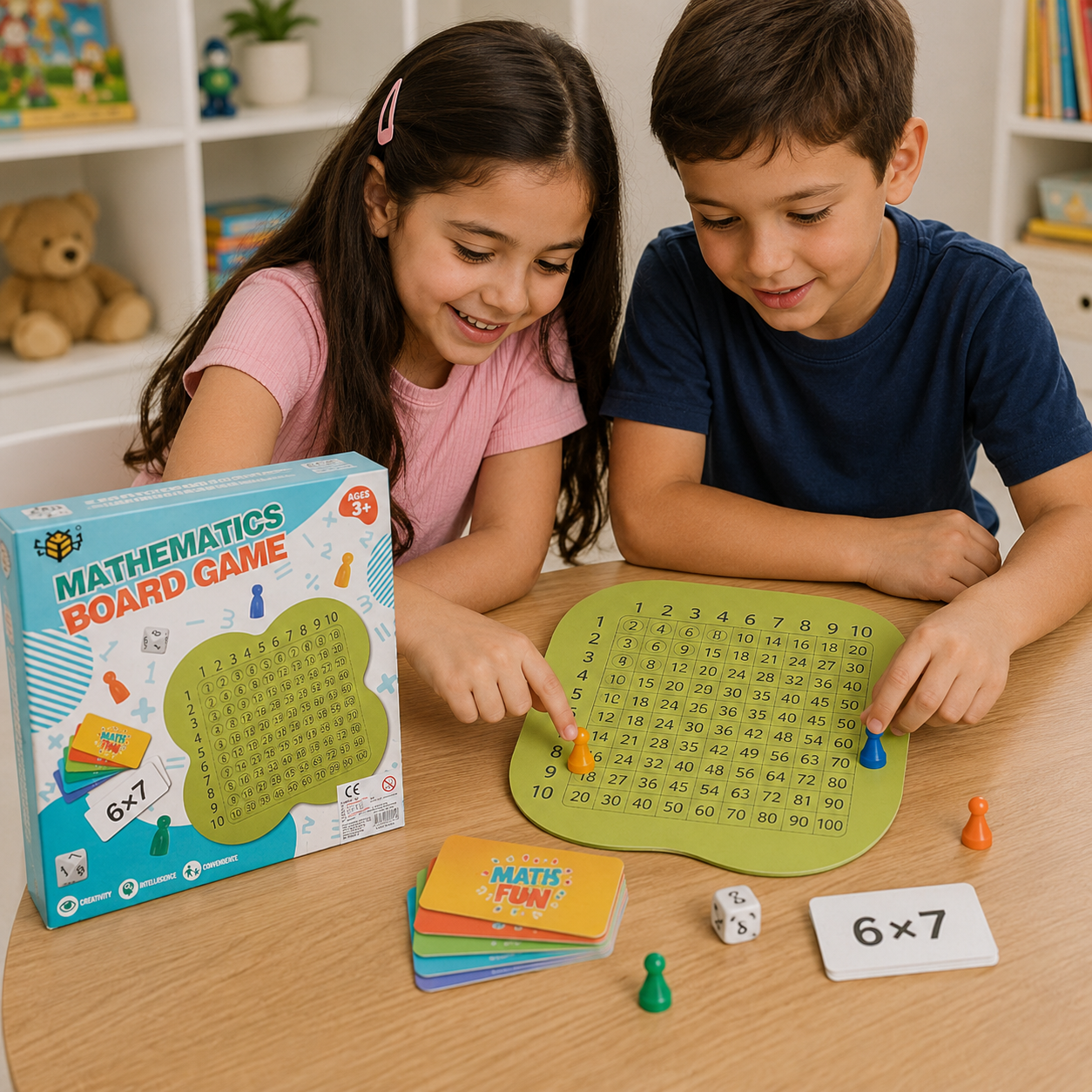 Juego de Mesa de Matemáticas – Aprende Multiplicando Jugando