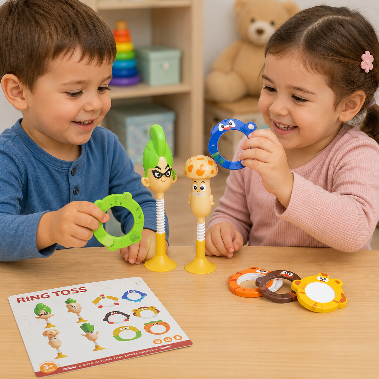 Juego de Lanzamiento de Aros Ring Toss Infantil