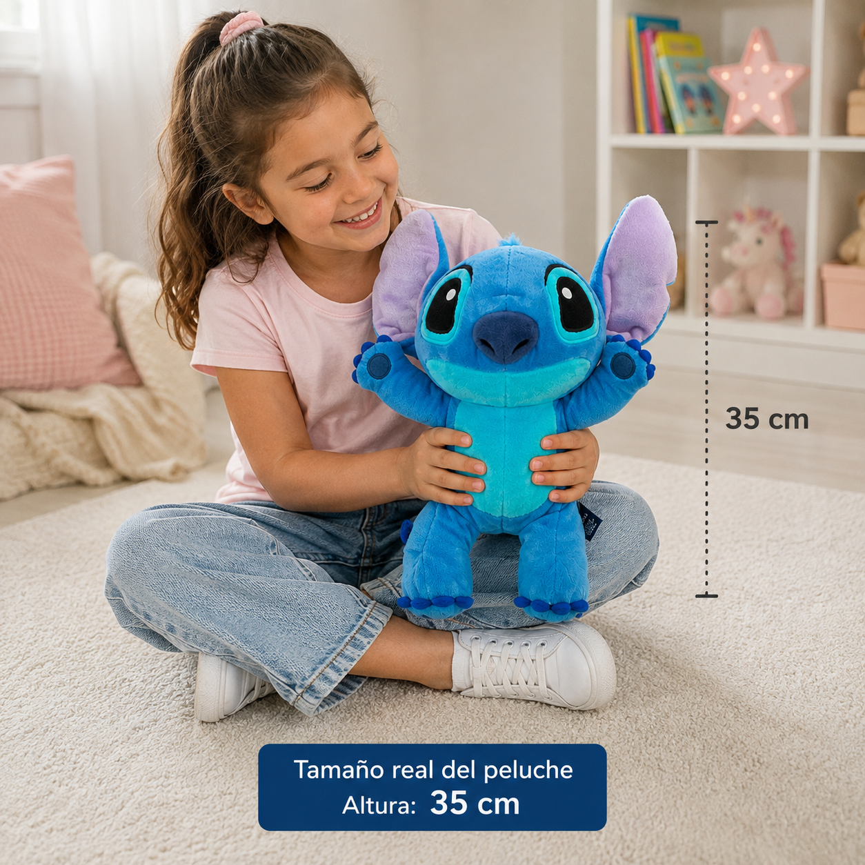 Peluche Stitch Clásico Disney – 35 cm