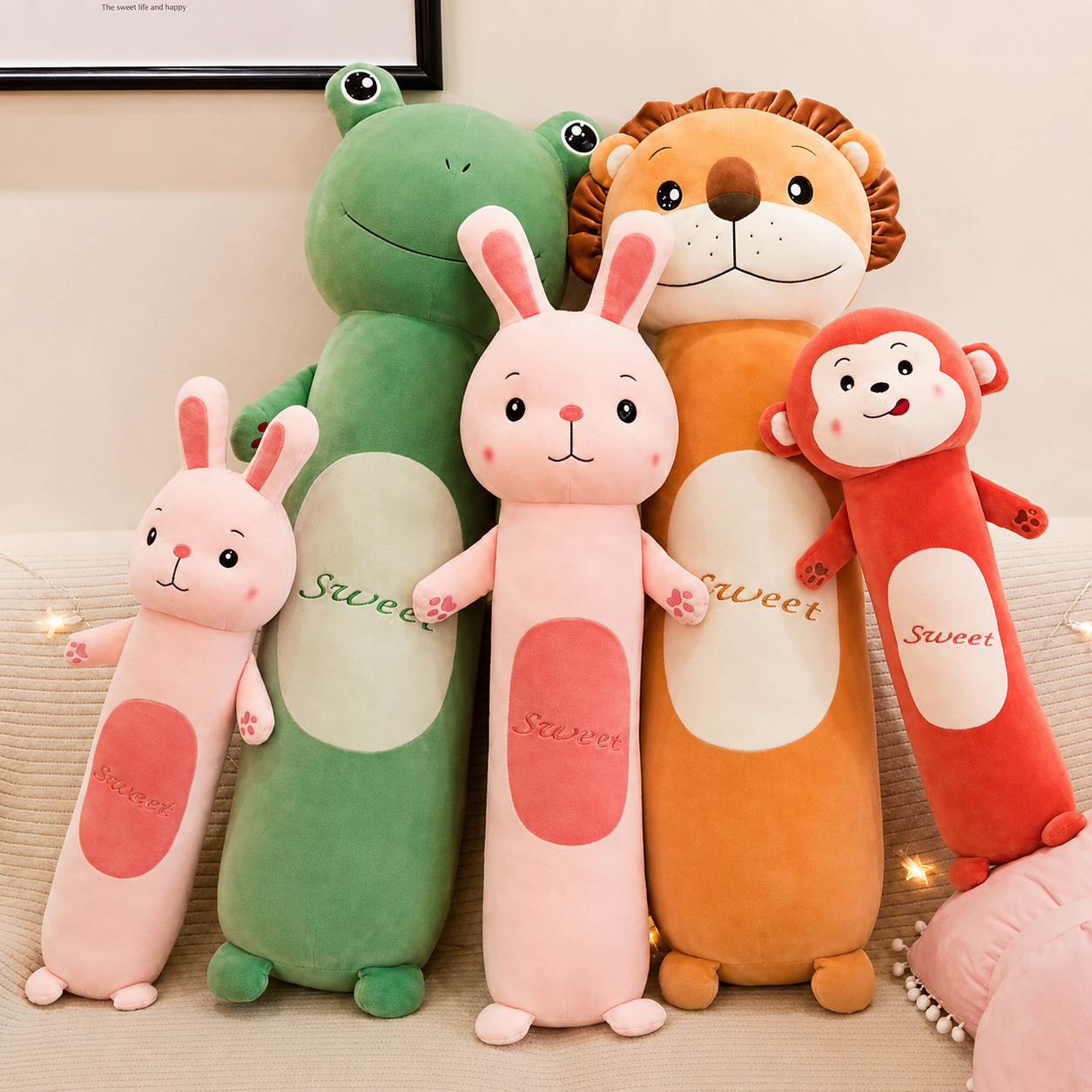 Almohadas largas con forma de animalitos – 80 CM