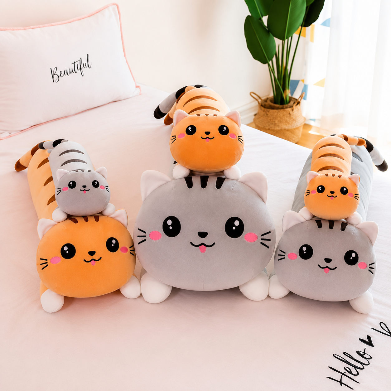 Almohadas largas con forma de animalitos – 80 CM