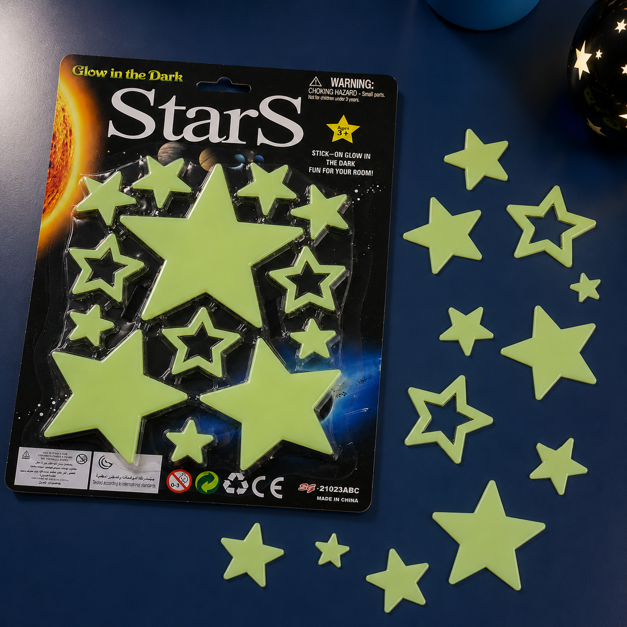 Set de estrellas luminiscentes