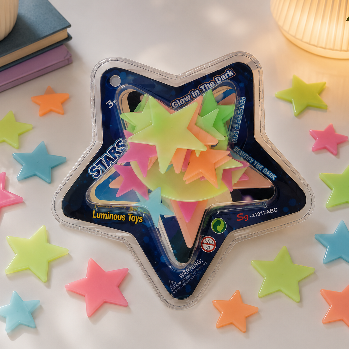 Set de estrellas luminiscentes