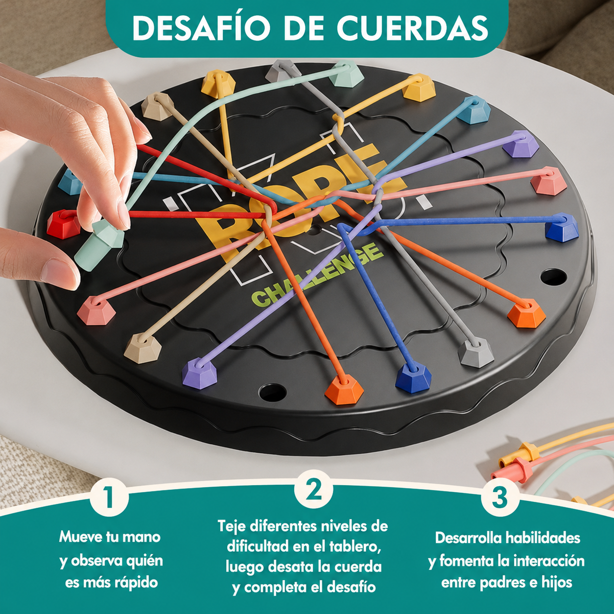 Juego de Mesa Desata el Nudo (Rope Unite Challenge)