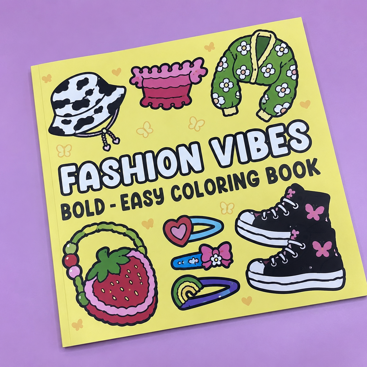 Fashion Vibes – Bold & Easy Coloring Book