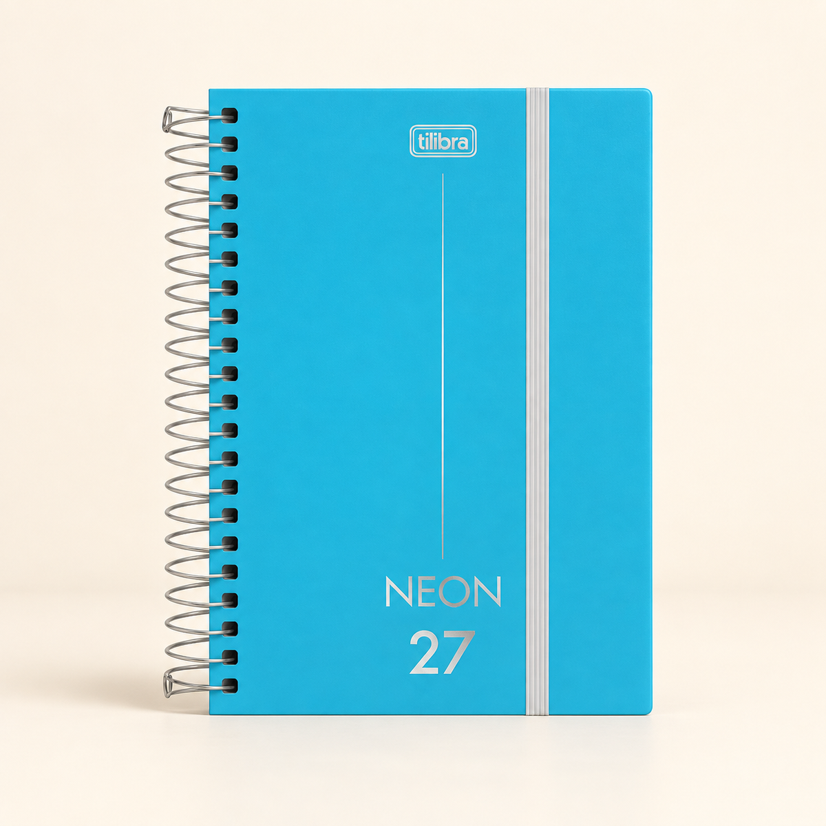 Agenda Tilibra Neón 2027 diaria con espiral