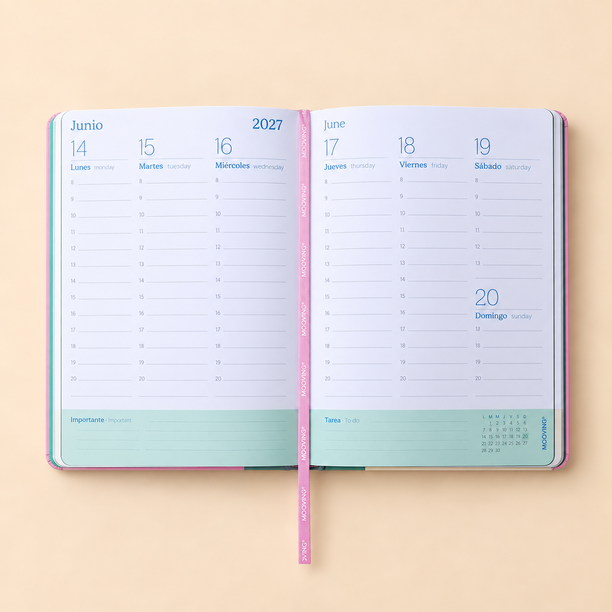 Agenda Mooving Dreamer 2027 semanal